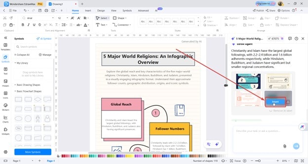 edraw agent add to timeline