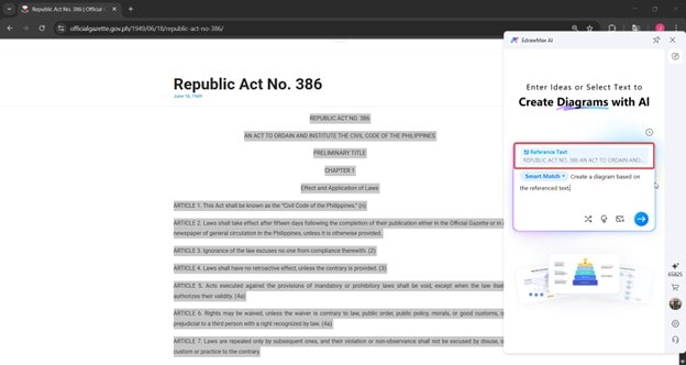 edrawmax reference text ai ball