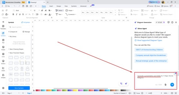 edrawmax generate slides