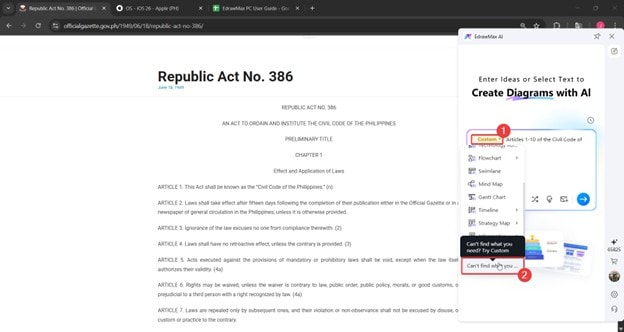 edrawmax custom diagram