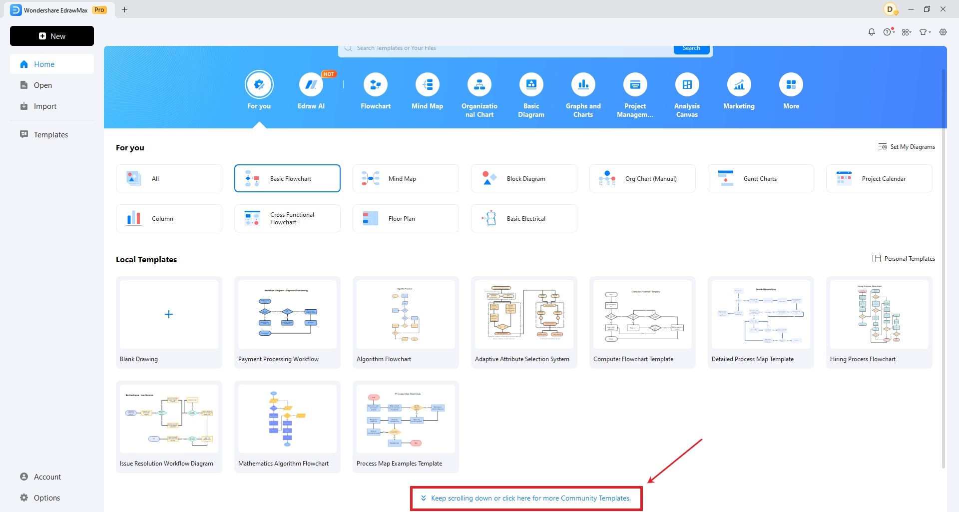 wondershare edrawmax flowchart
	template