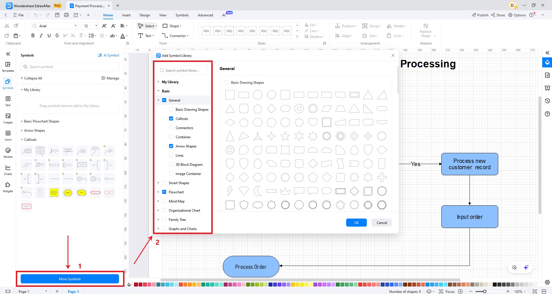 wondershare edrawmax flowchart
	template