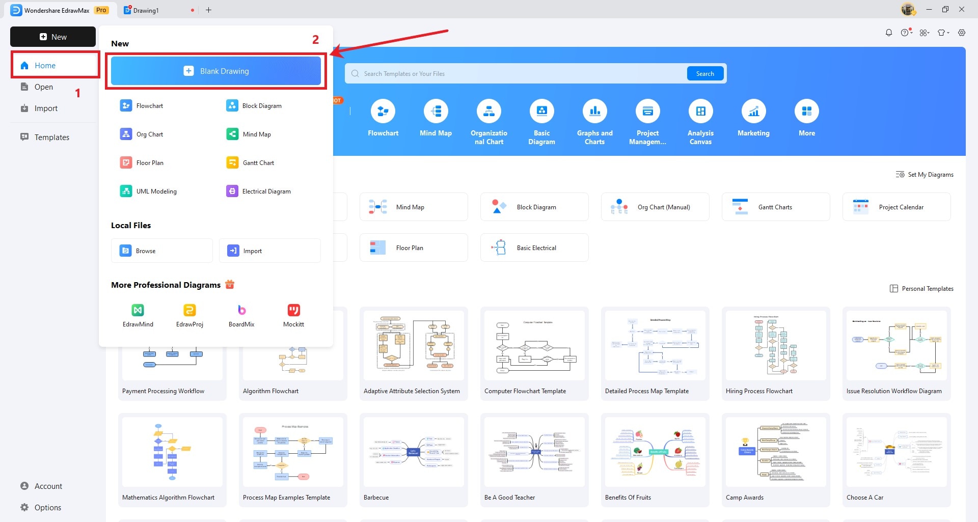 launch wondershare edrawmax on pc