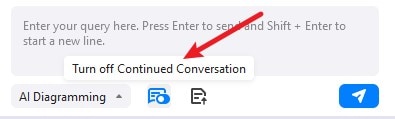 turn off continued conversation
