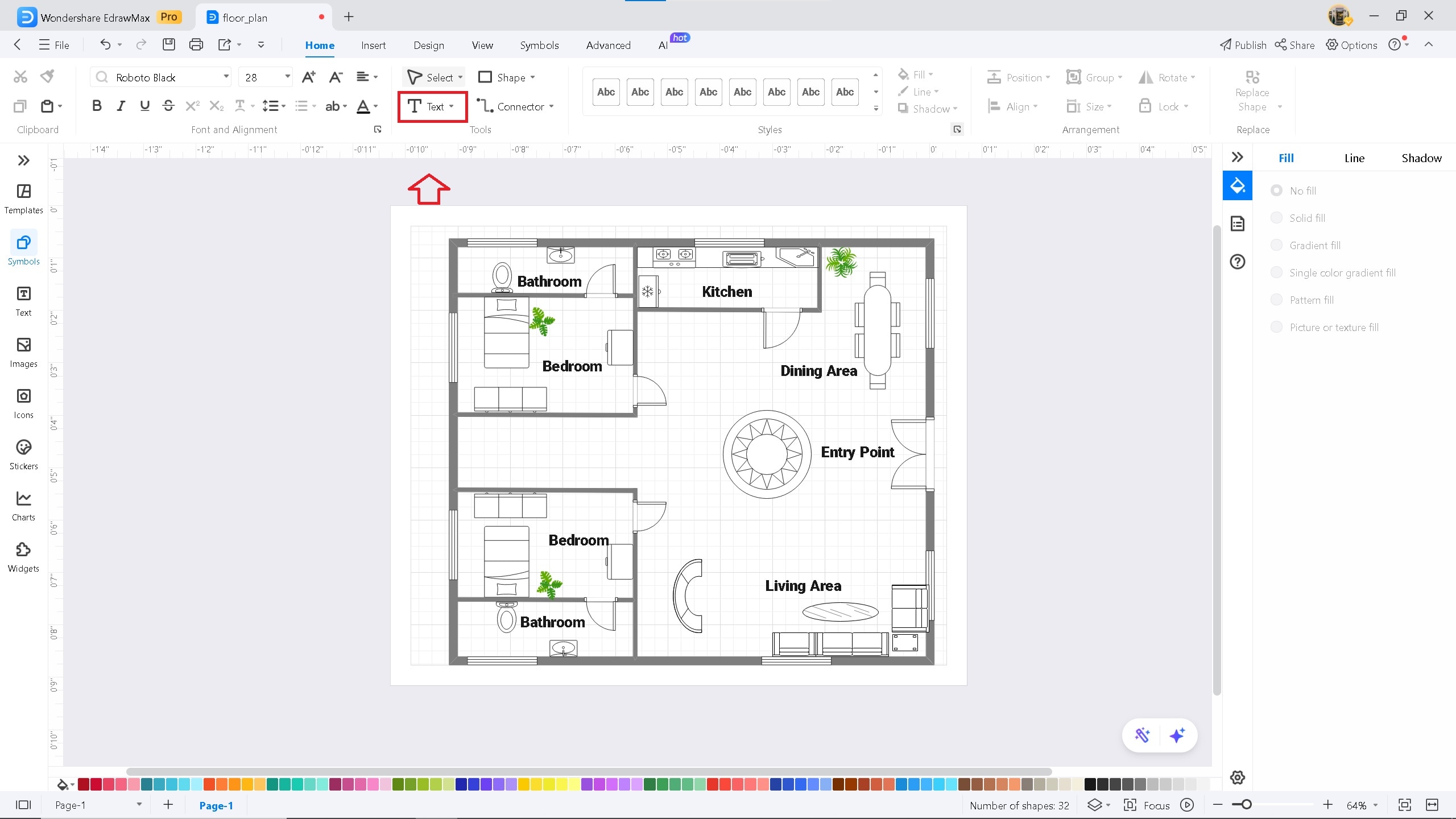 add labels on EdrawMax