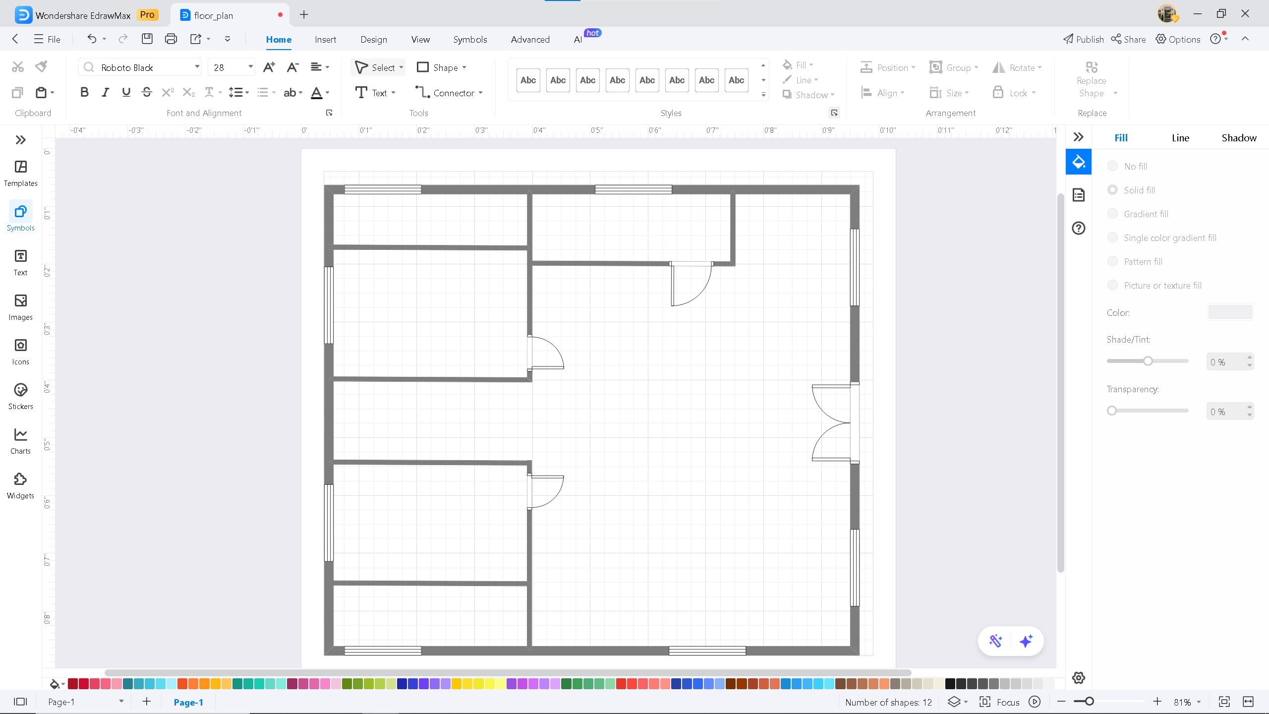 window options on EdrawMax