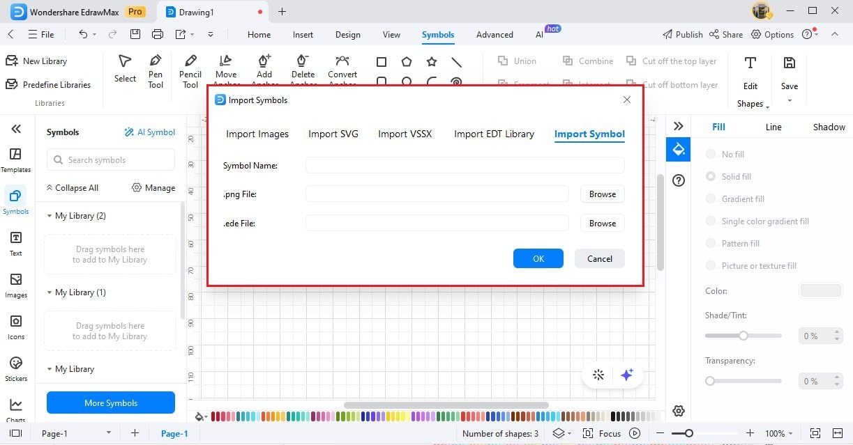 edrawmax import png images as symbol