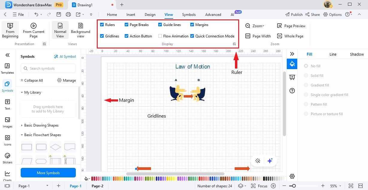 margin ruler view optin