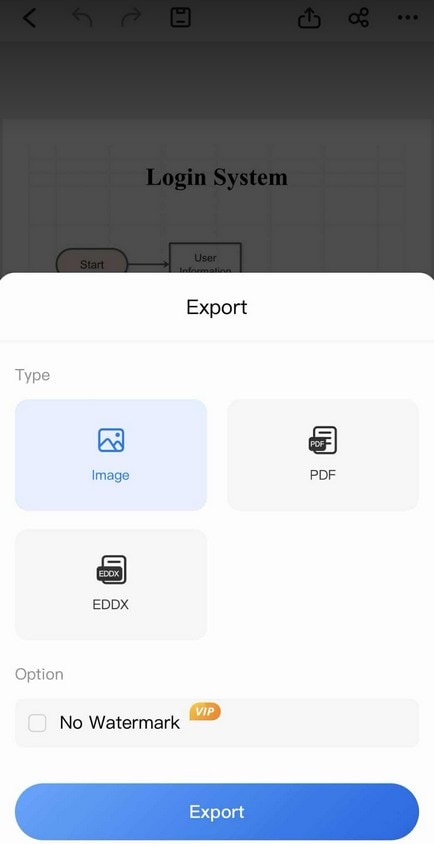 export options