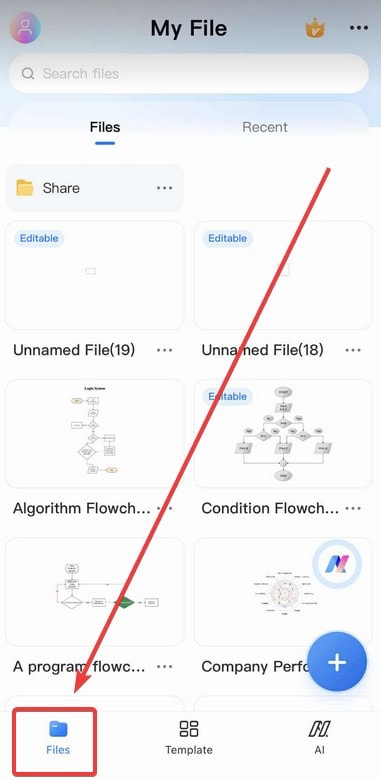 files tab edrawmax