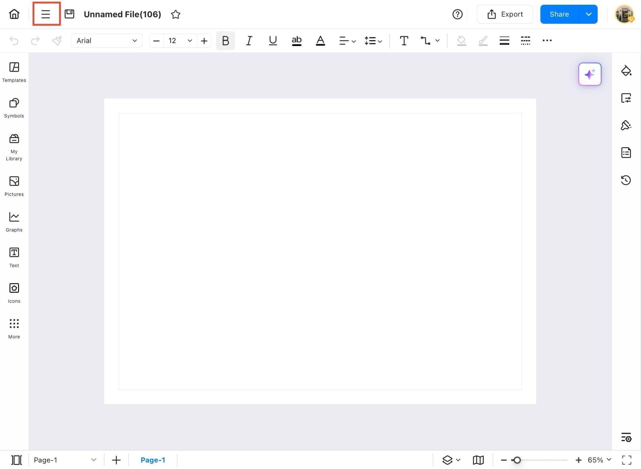 edrawmax blank canvas