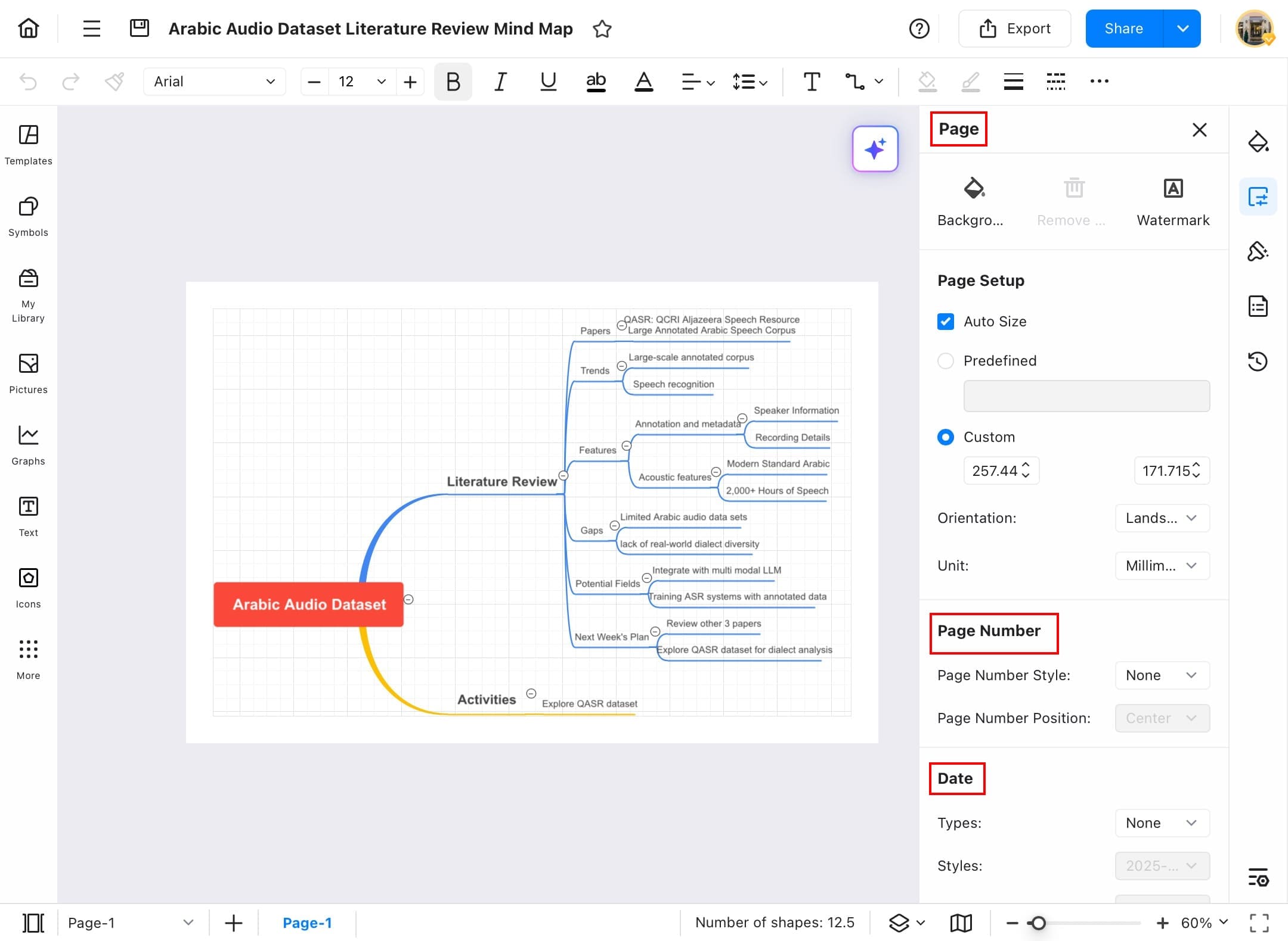 edrawmax page settings