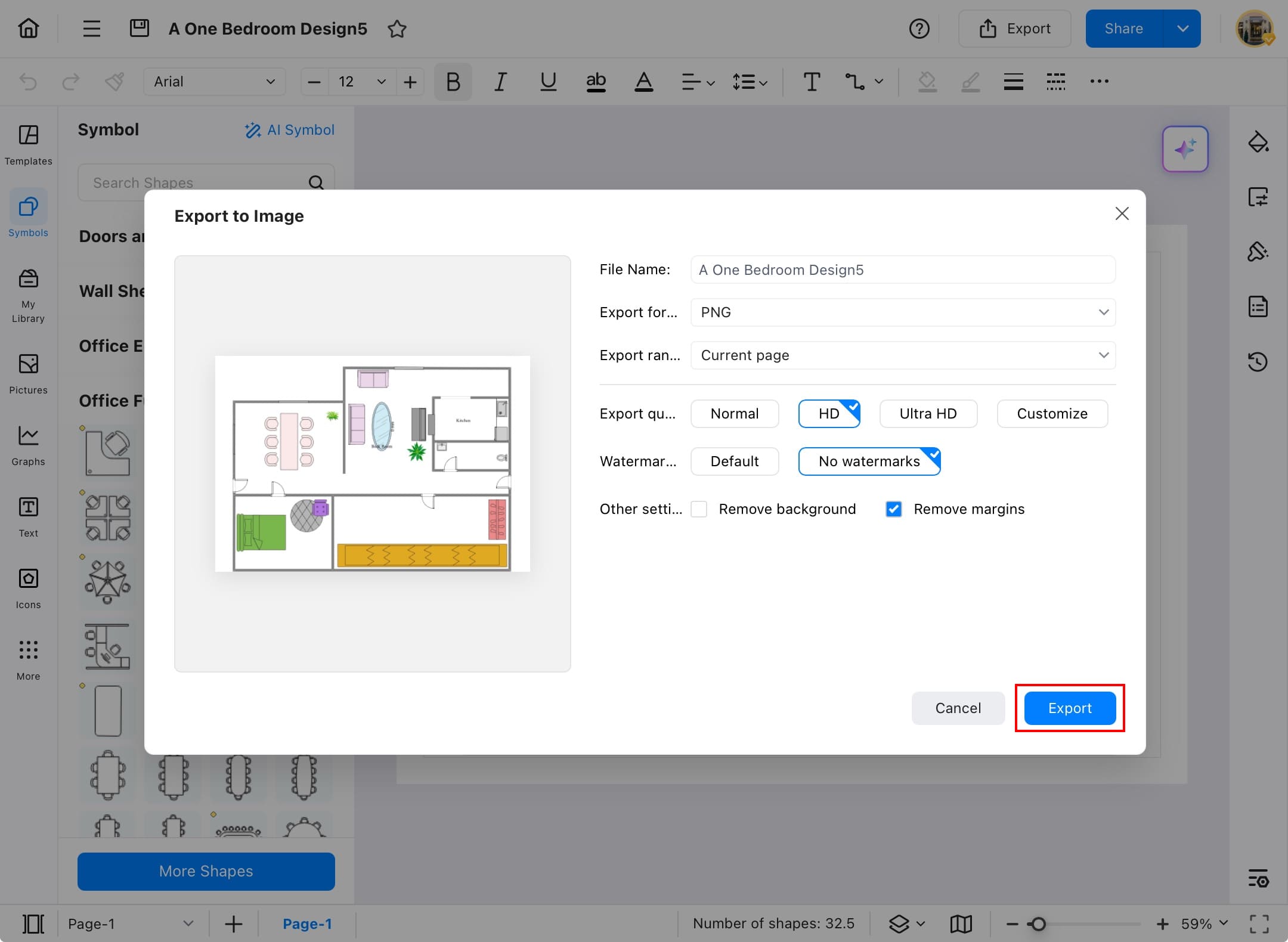 edrawmax export diagram