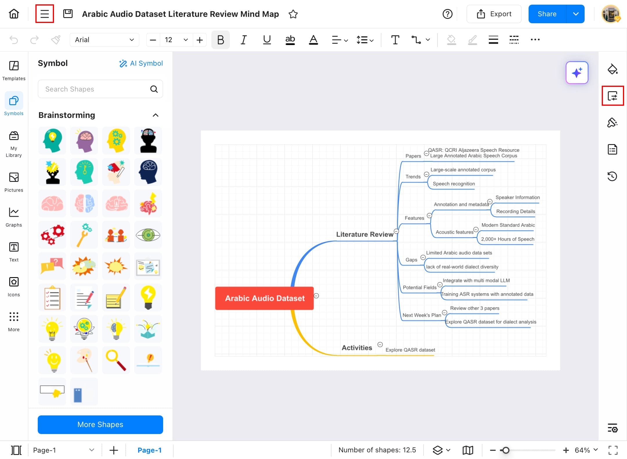 edrawmax menu button