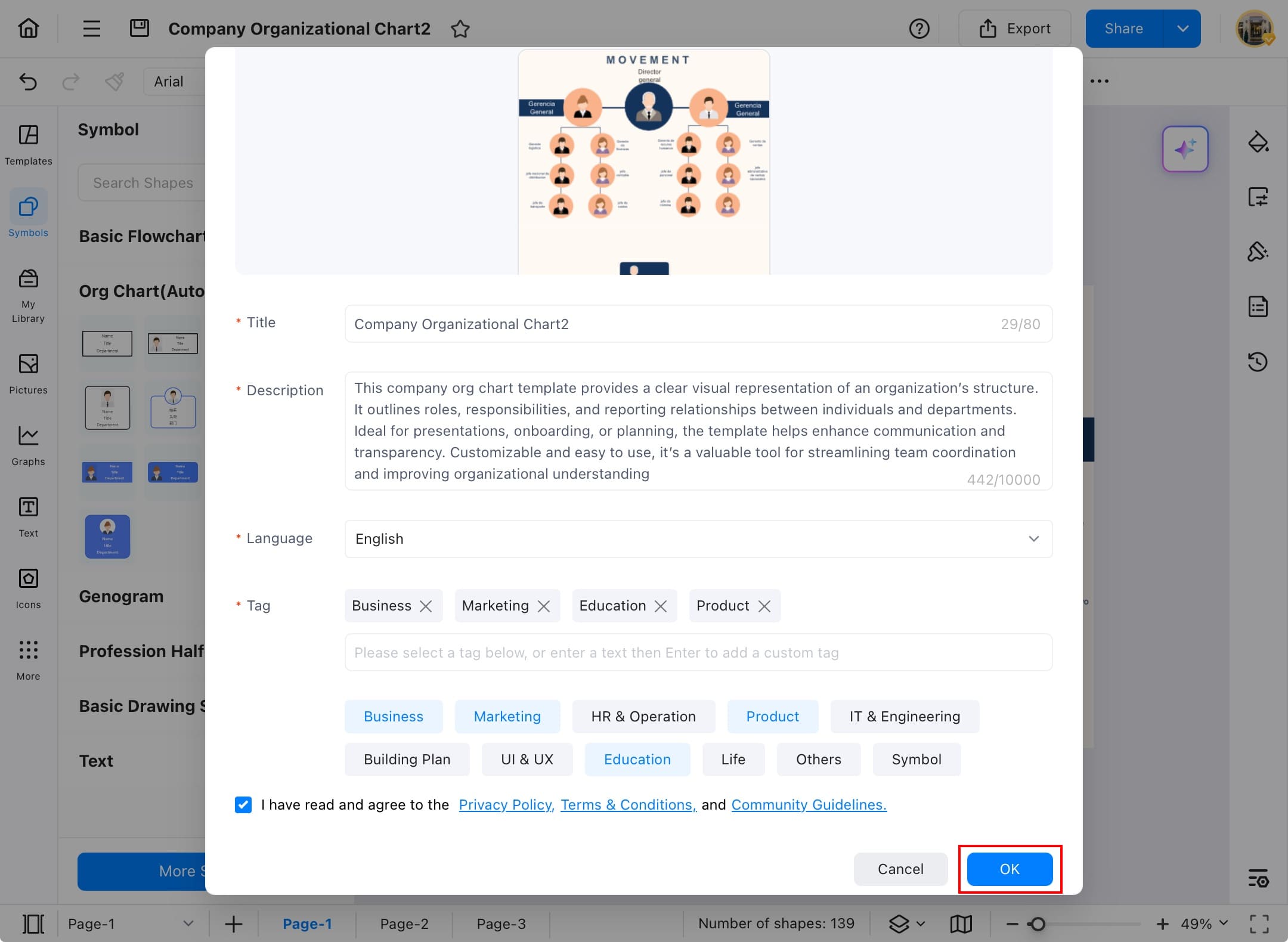 edrawmax publish diagram