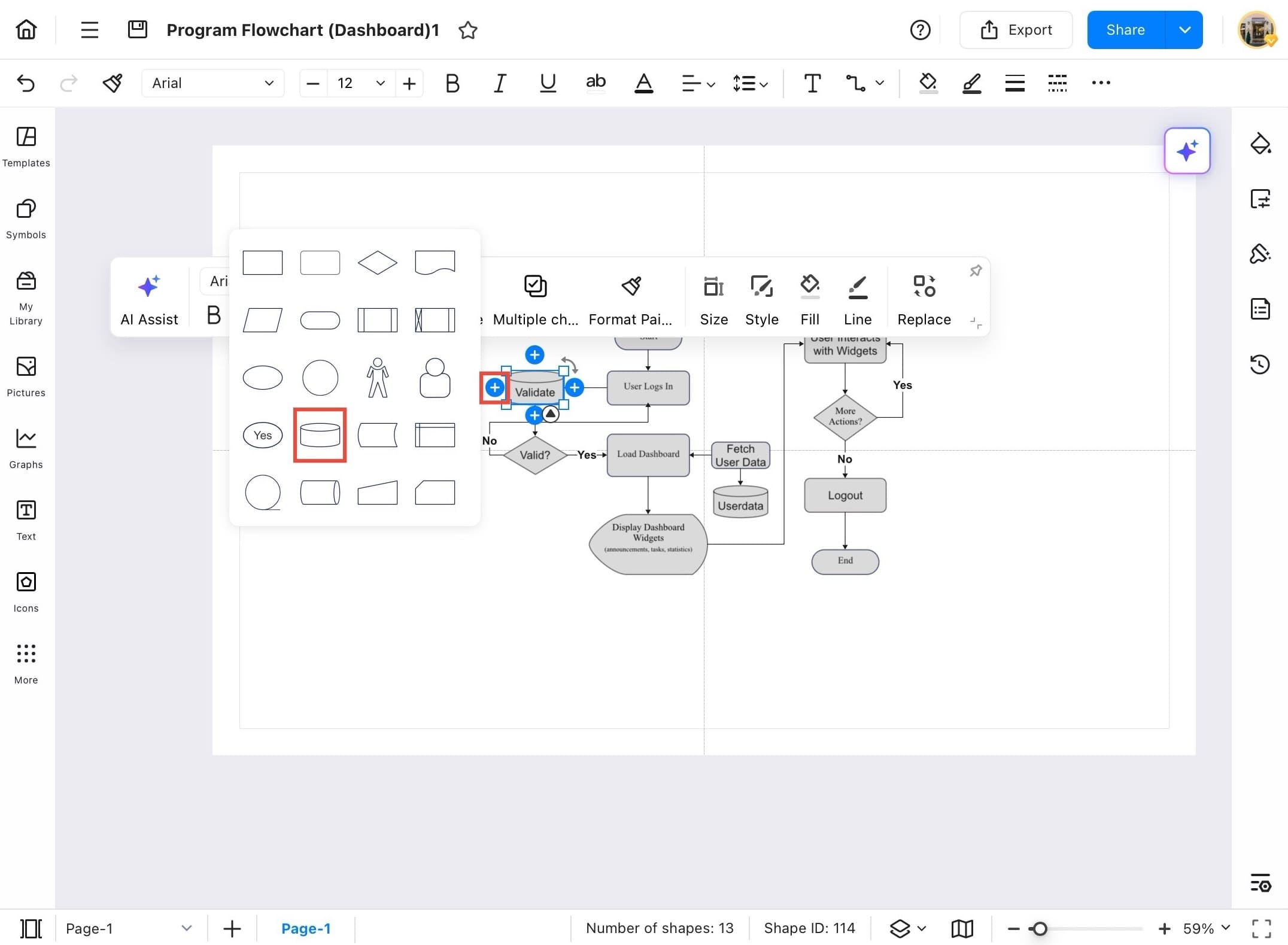 edrawmax float button