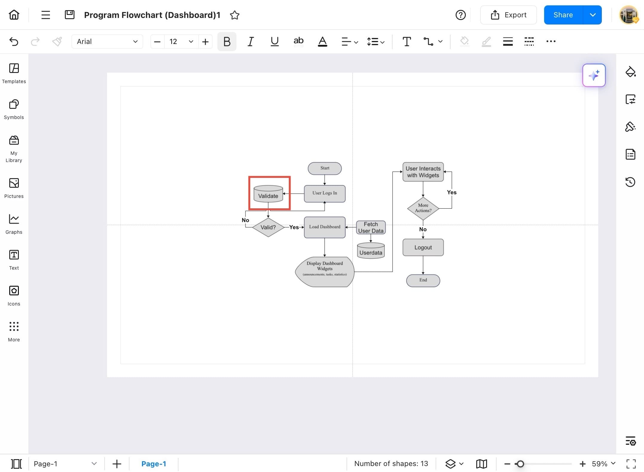 edrawmax shape selection