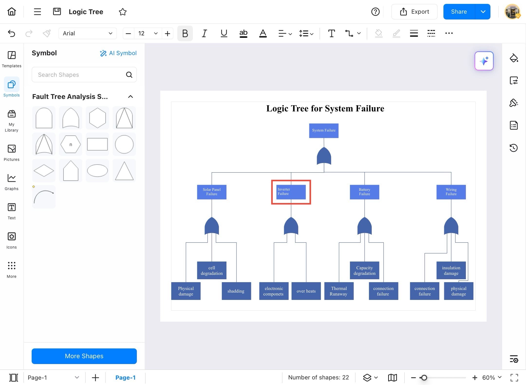 edrawmax shape aligned