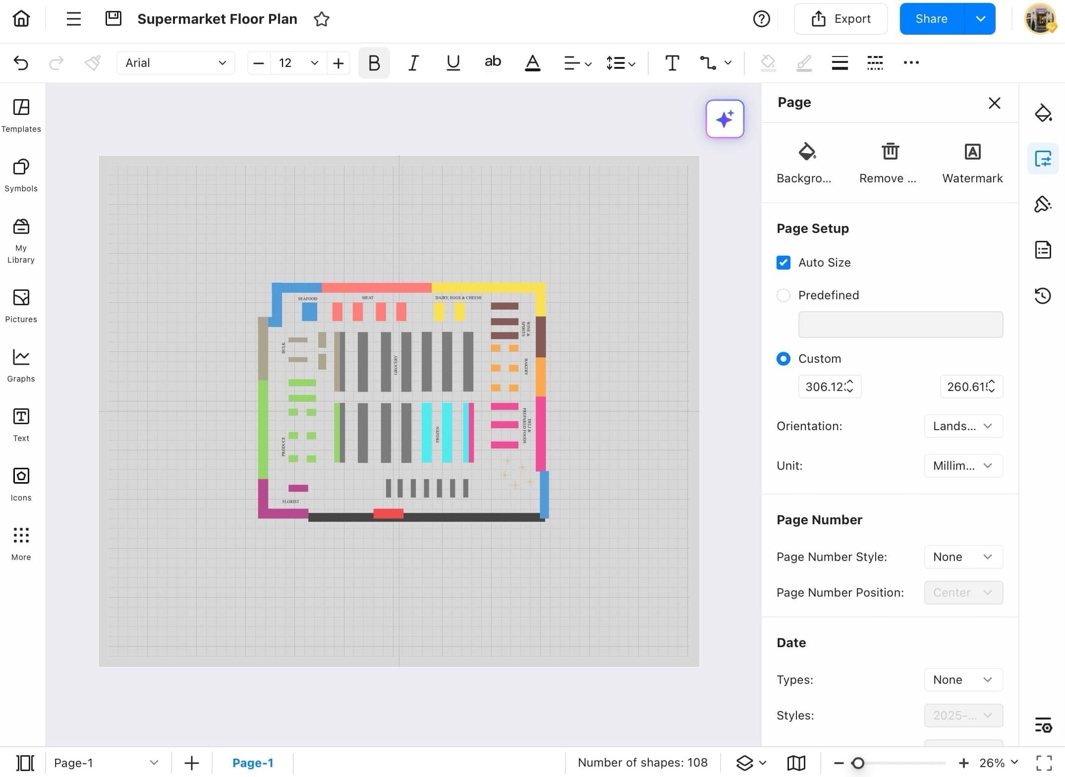 edrawmax background color