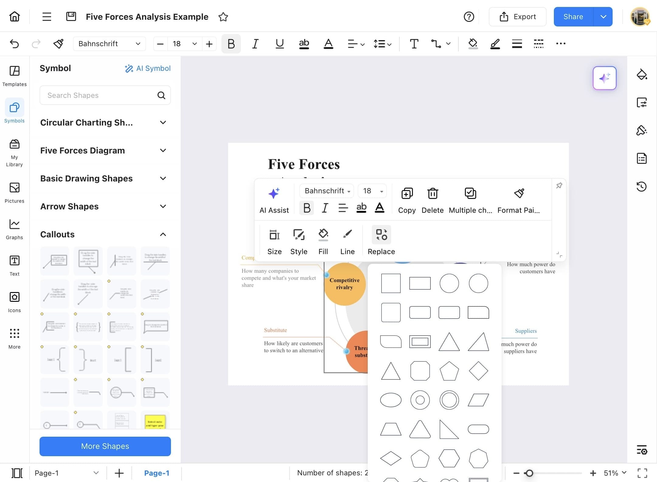 edrawmax shapes list