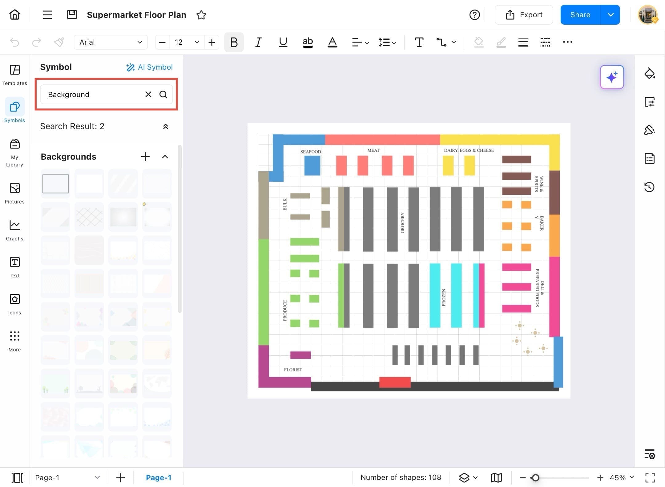 edrawmax symbol options