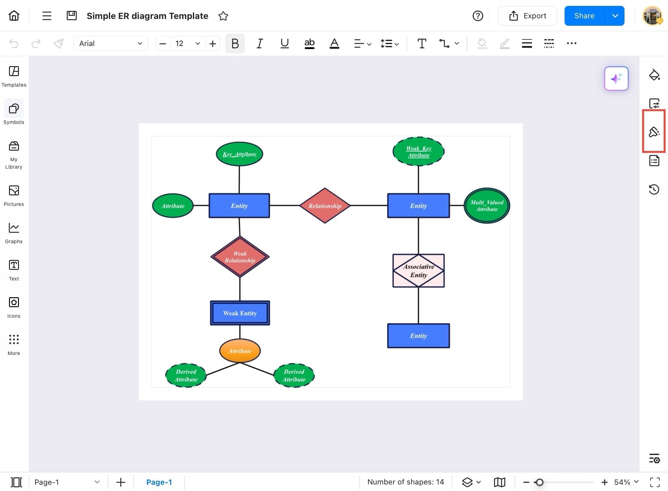 edrawmax theme selection