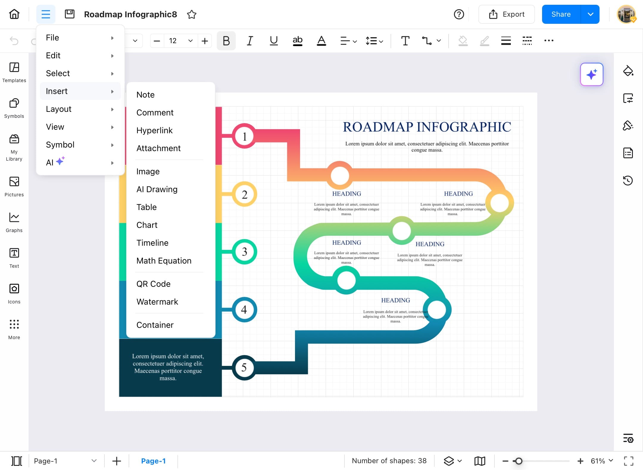 edrawmax files and web links options