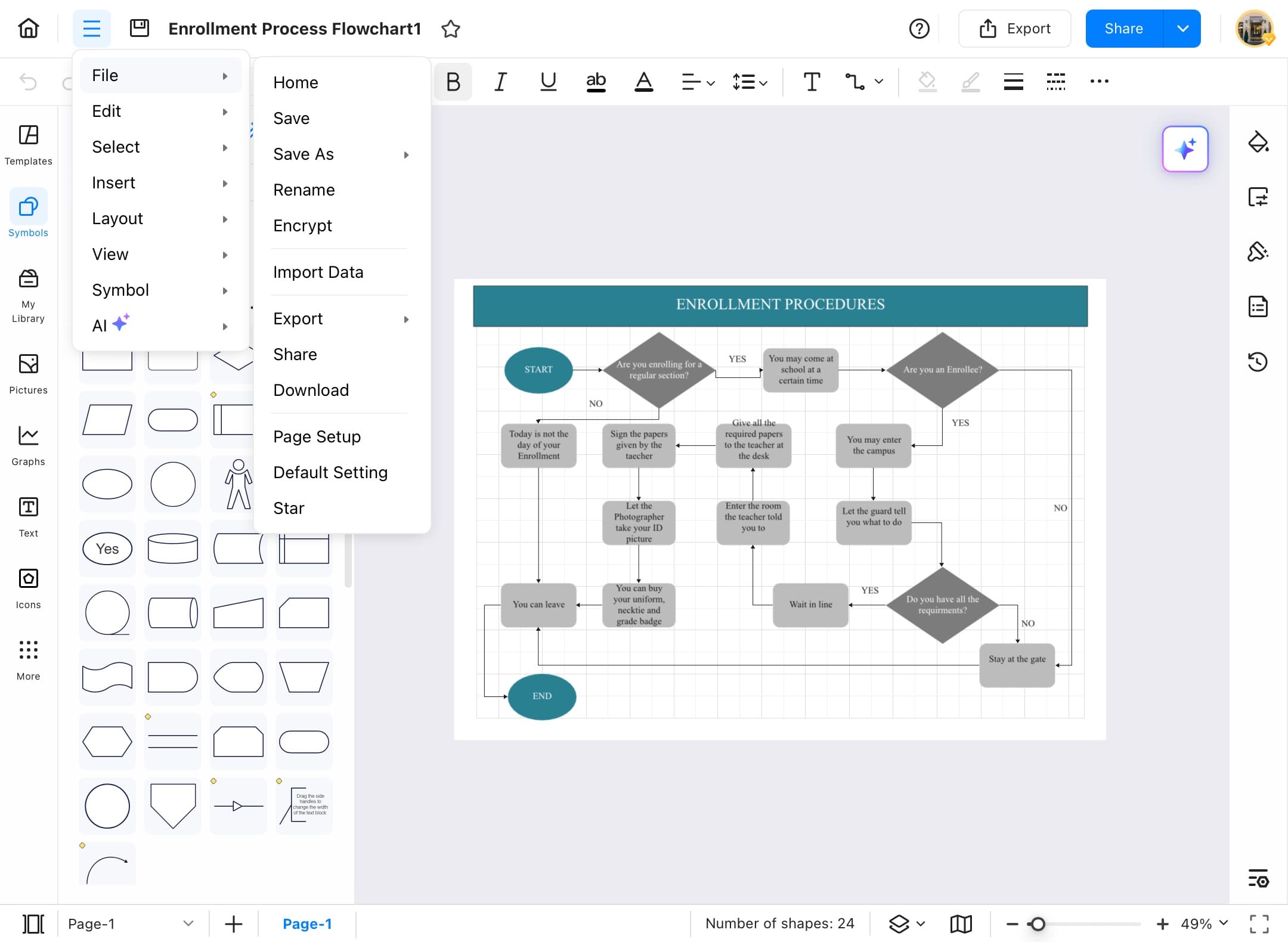 edrawmax file options