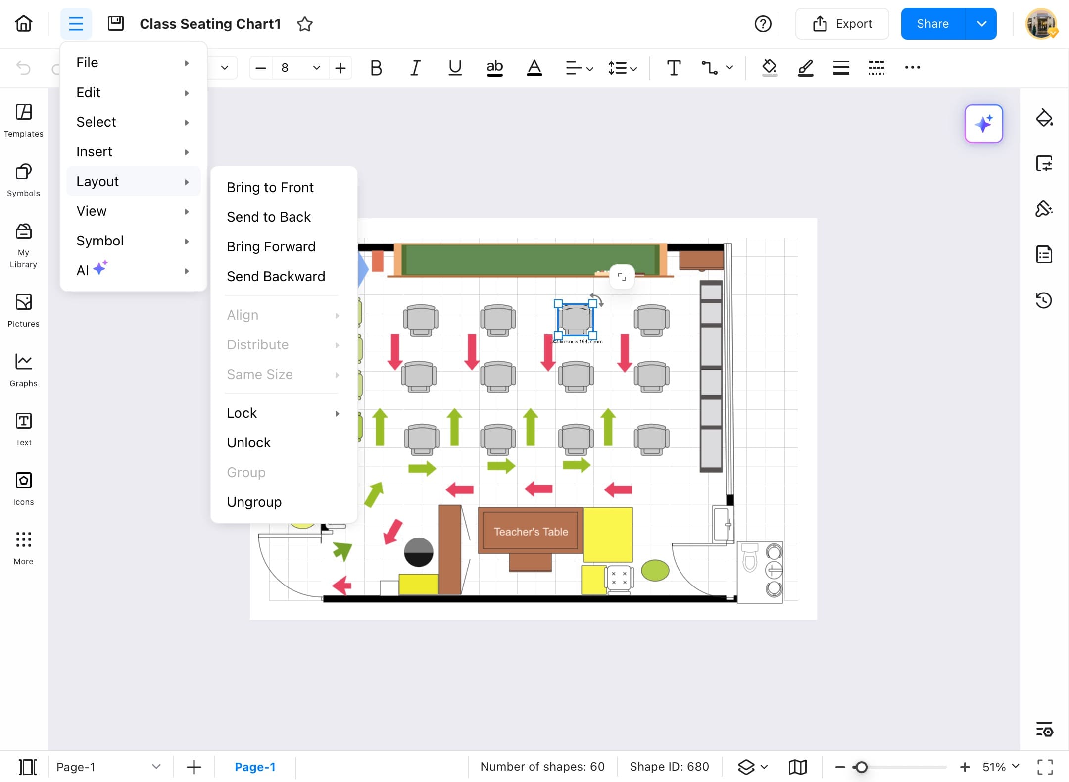 edrawmax auto layout and smart shapes feature