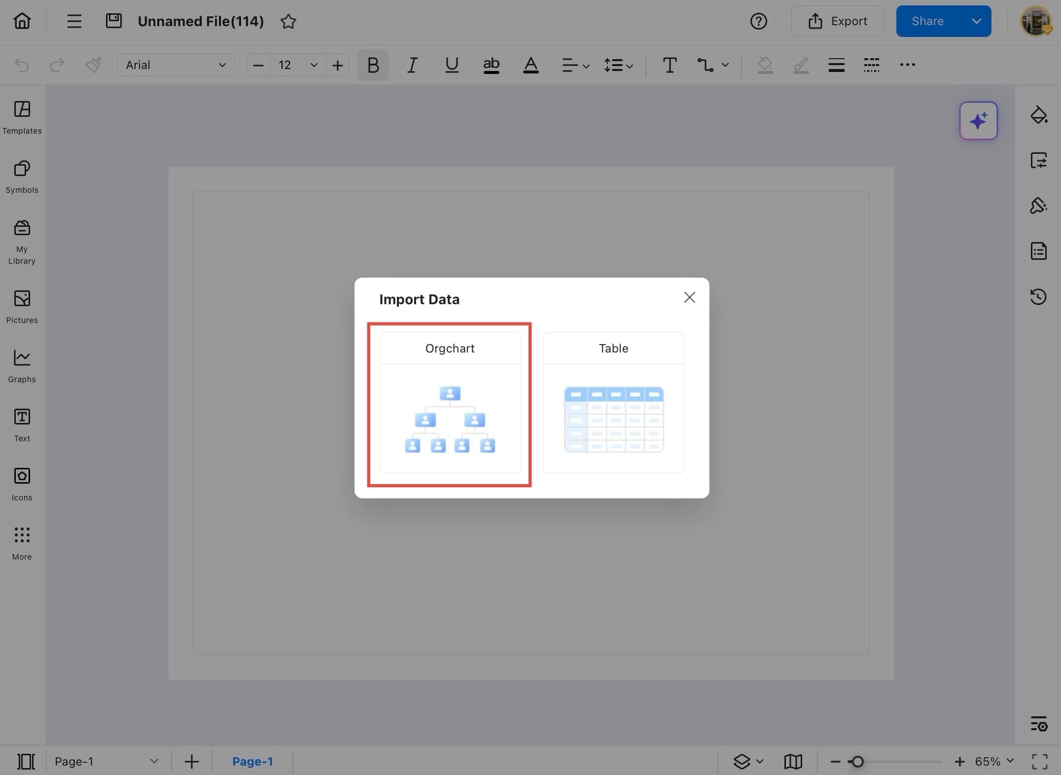 edrawmax import org chart format