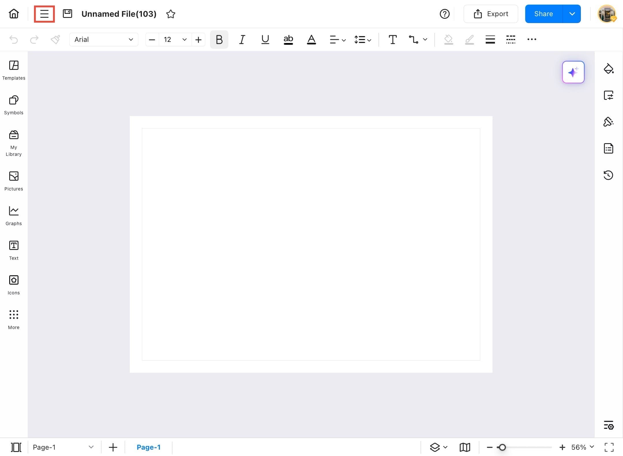 edrawmax blank canvas