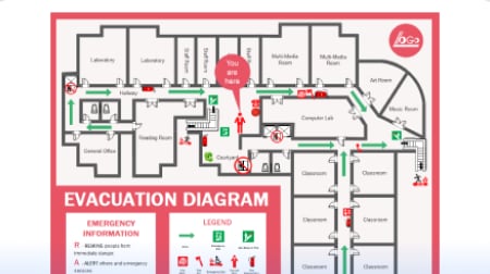 Fire evacuation plan