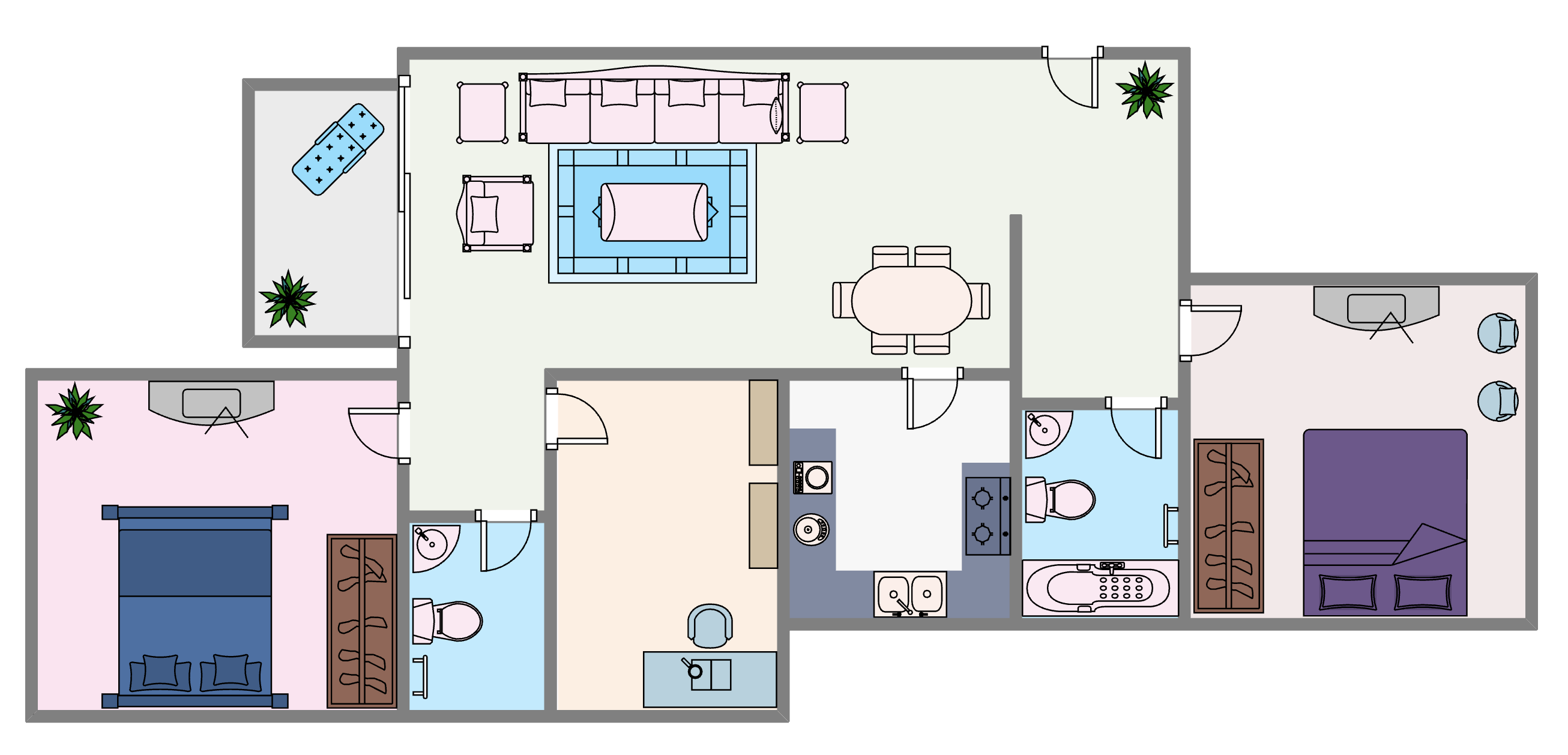 2-Bedroom House Plan