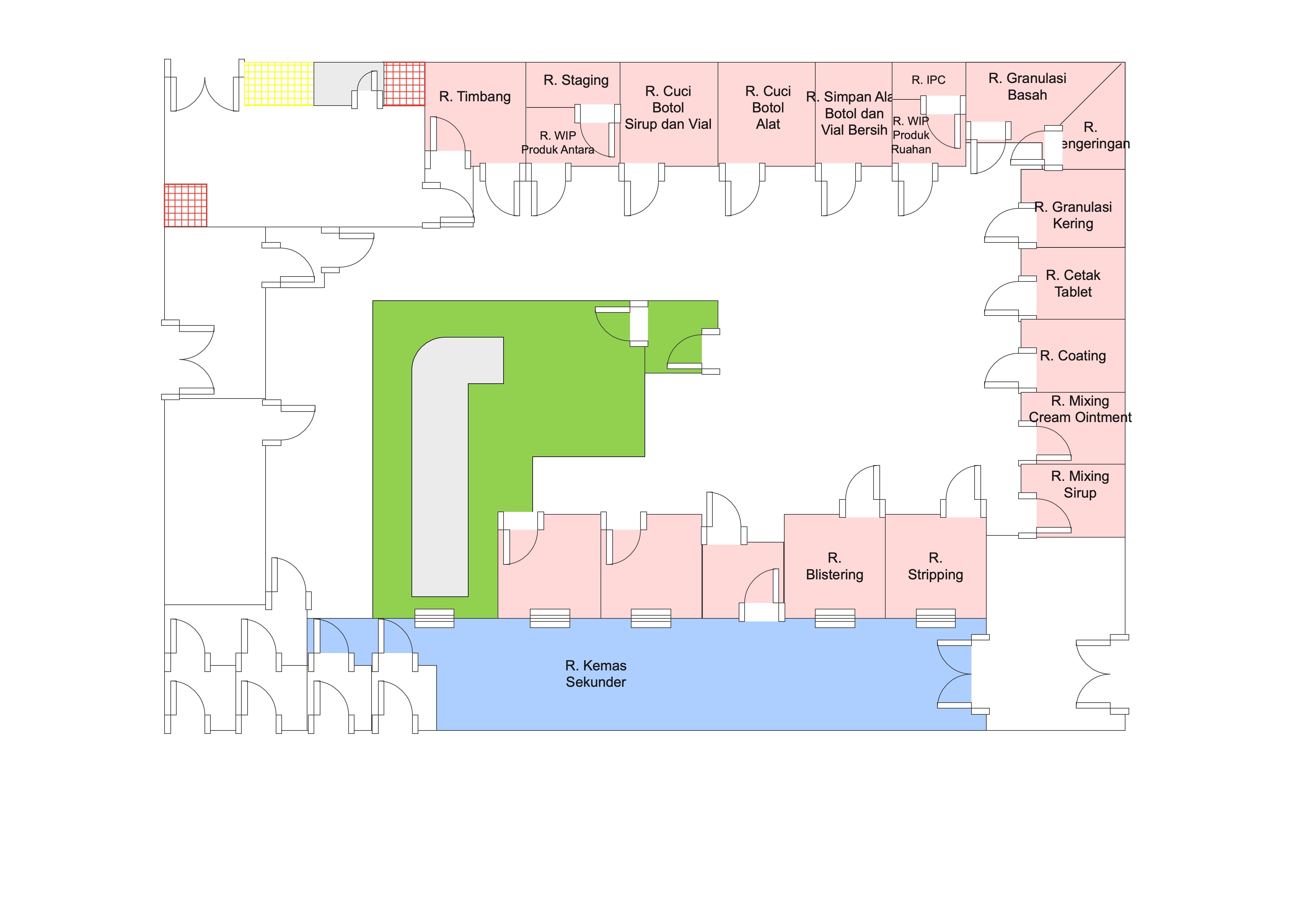 office 2d floor plan