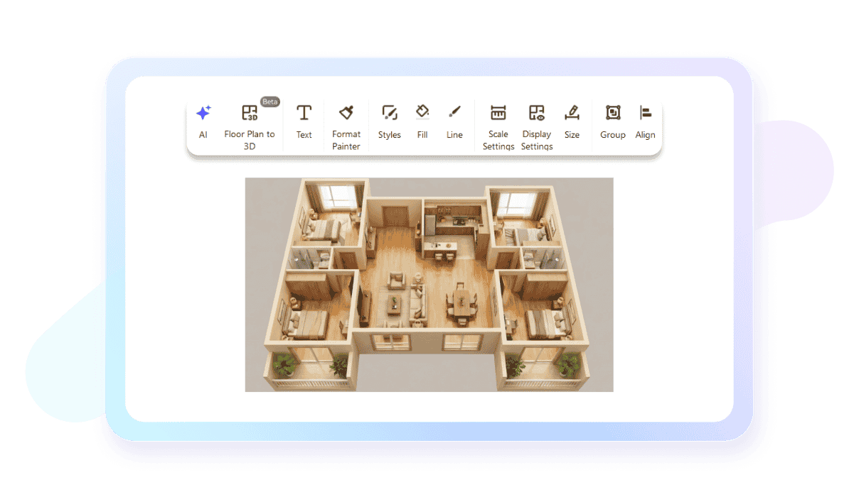 2d to 3d floor plan conversion