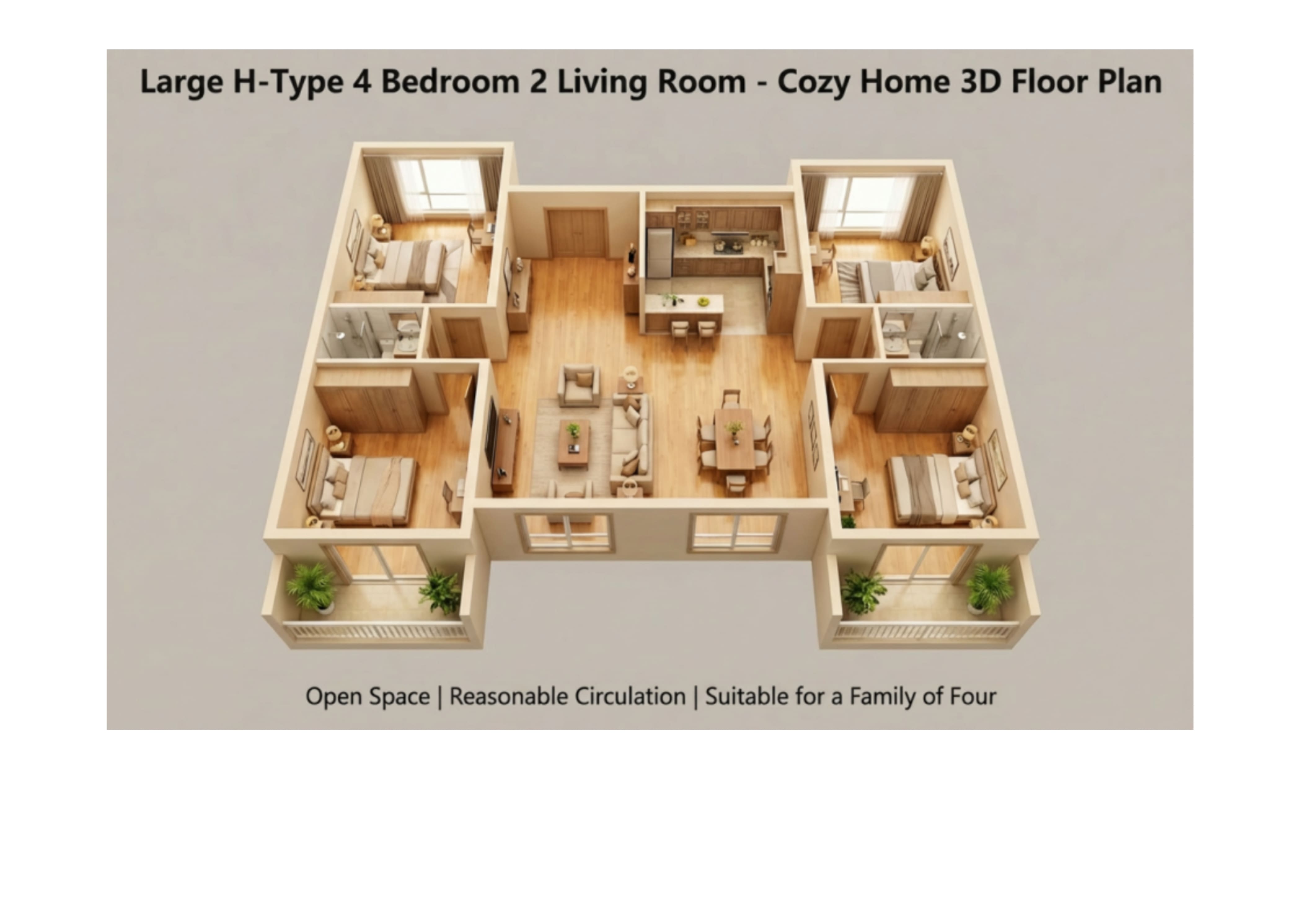  Home 3D Floor Plan