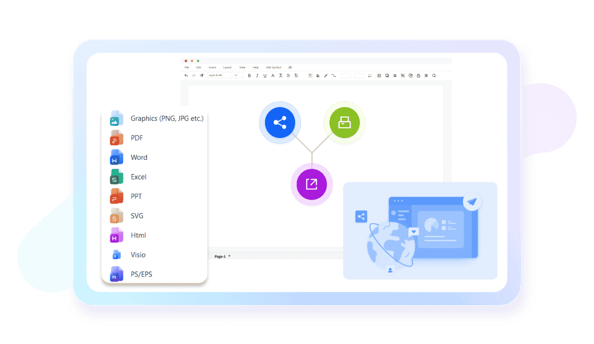 edrawmax export options