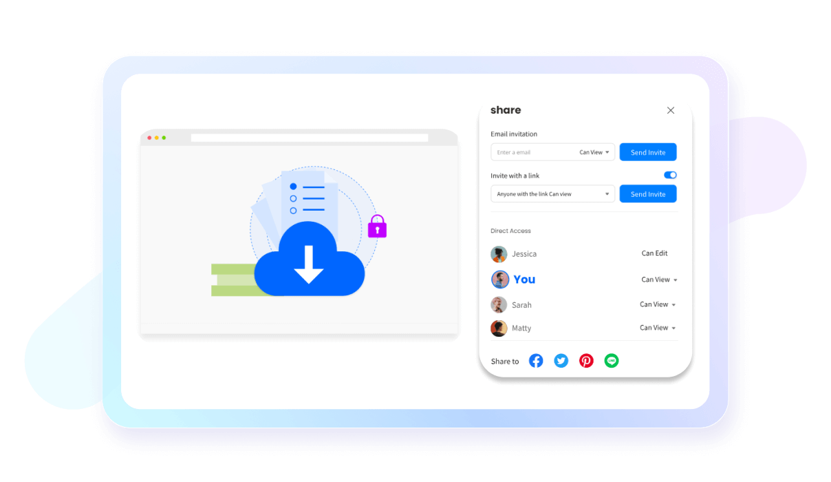 almacenamiento en la nube personal de EdrawMax