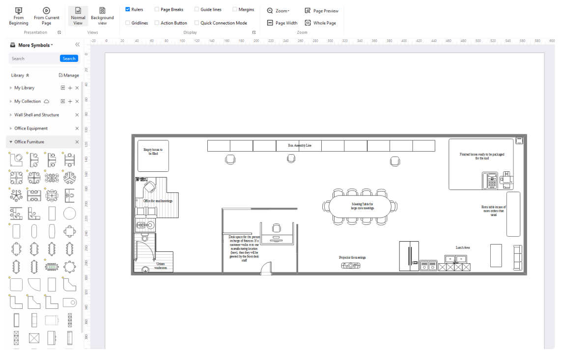 step 2 of making a floor plan: customize diagram