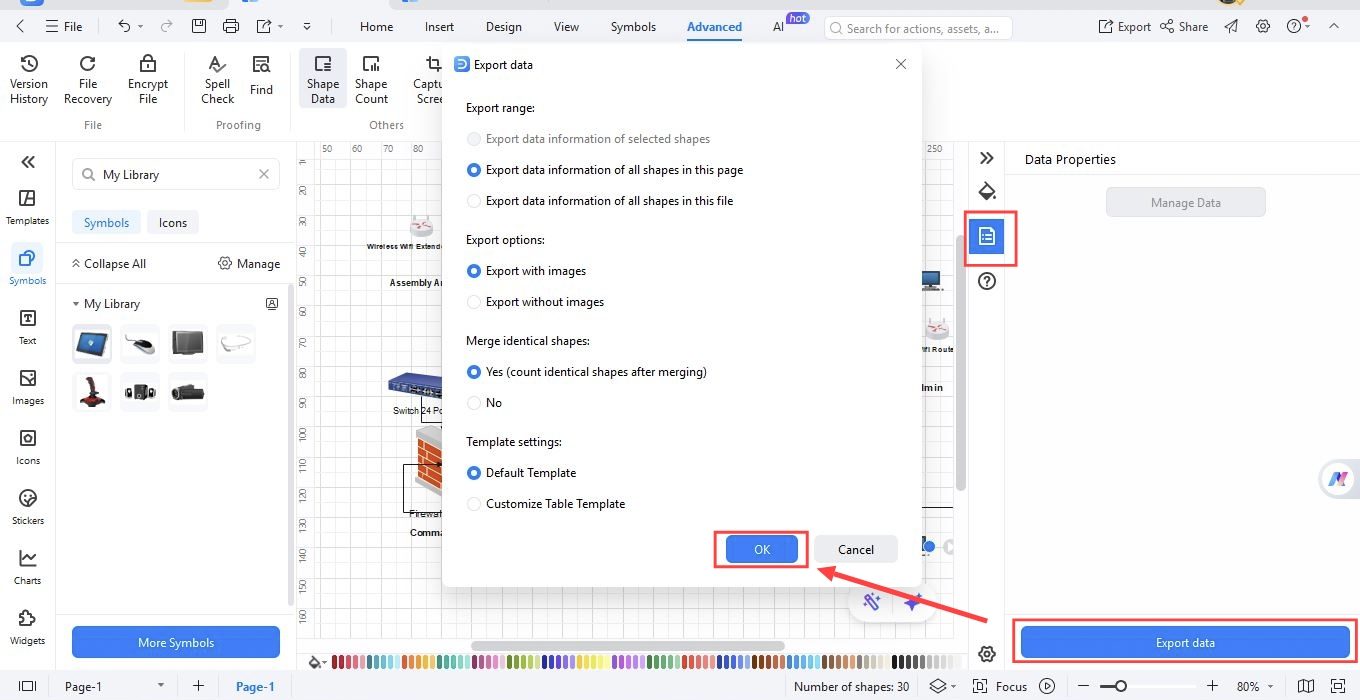 exporting bom data from edrawmax