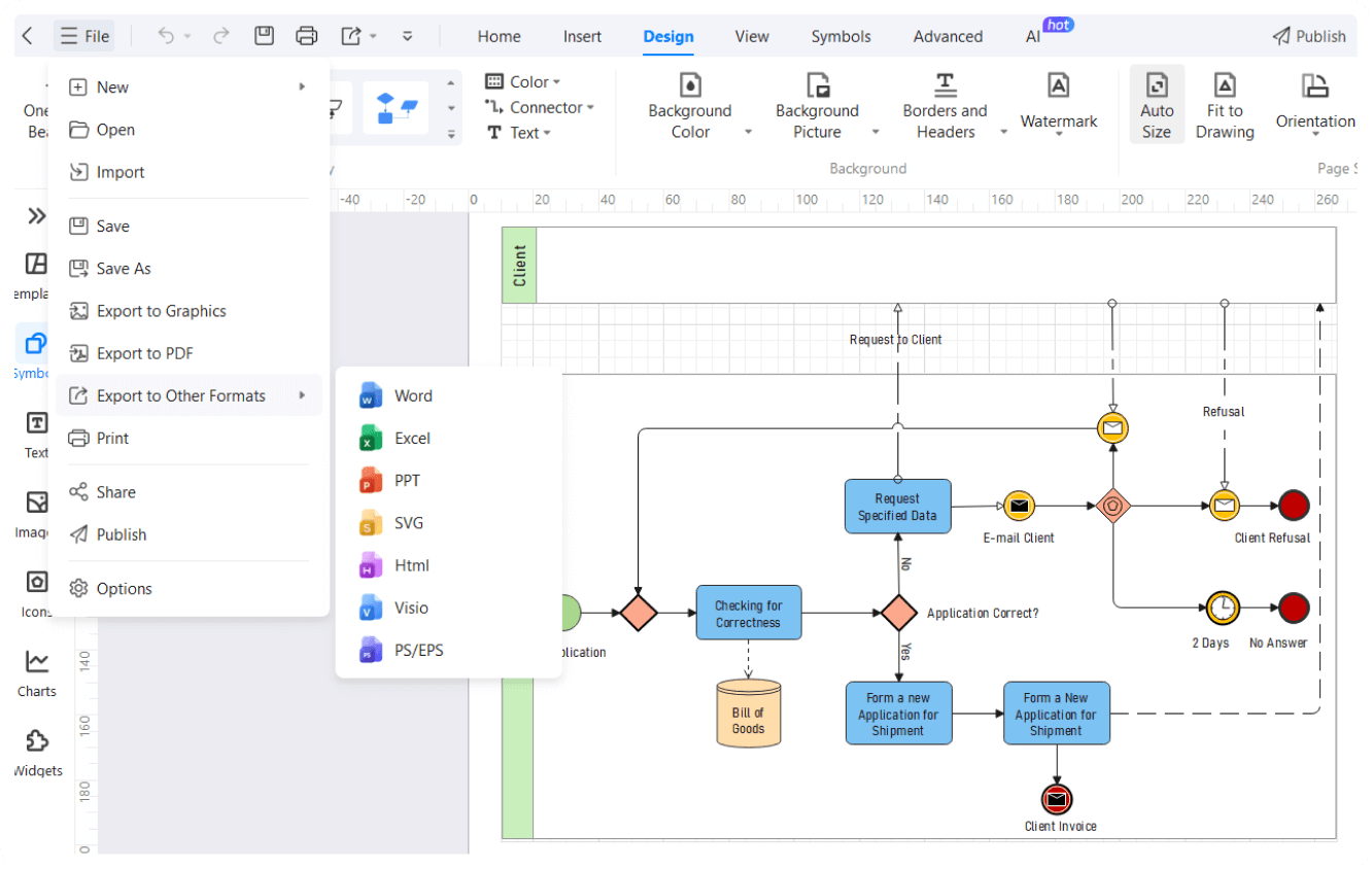 descarga y presenta tu BPMN