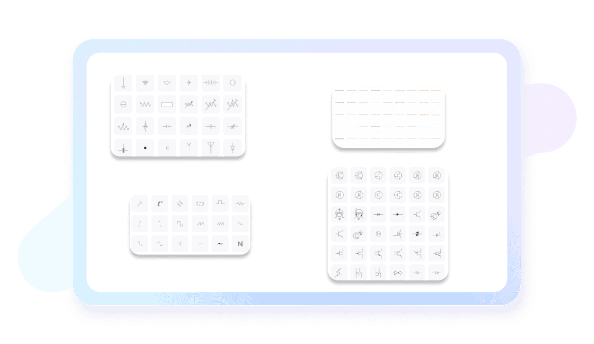 circuit diagram symbols in EdrawMax