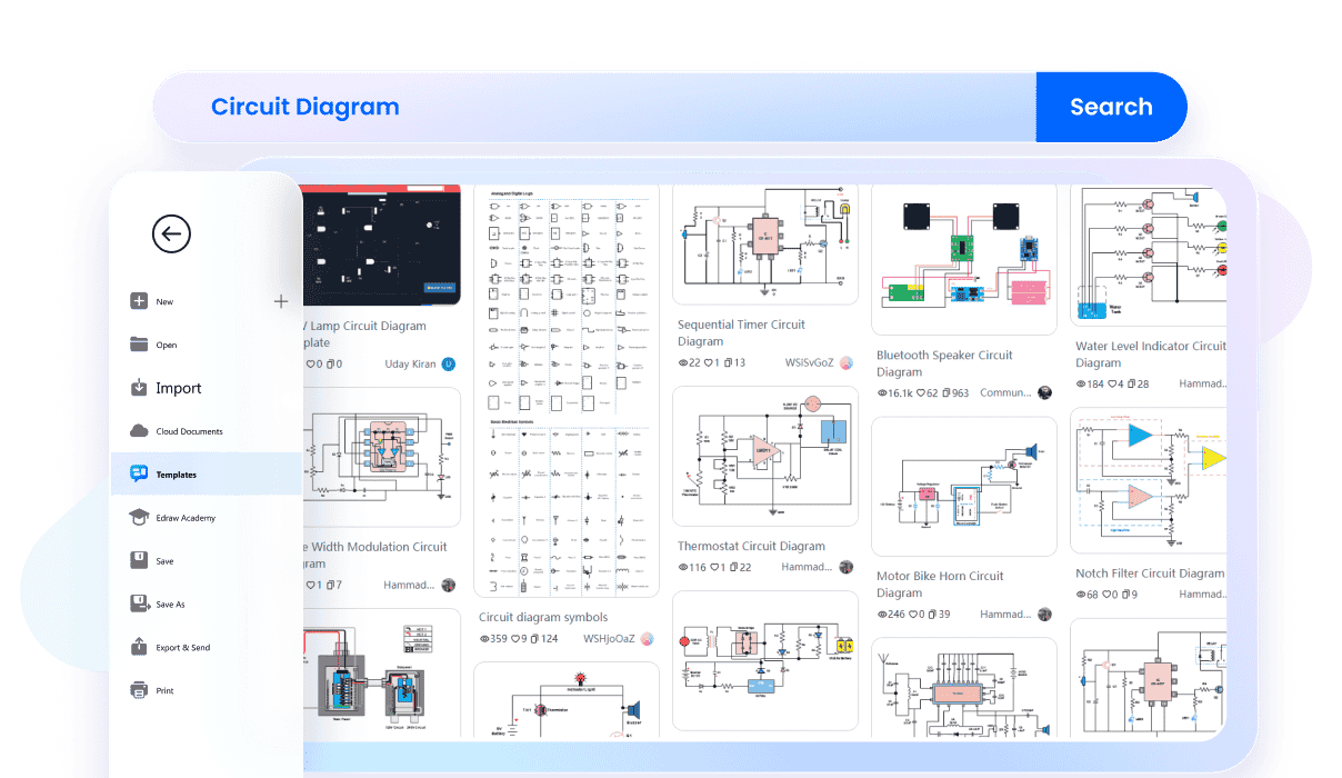 template selection in EdrawMax