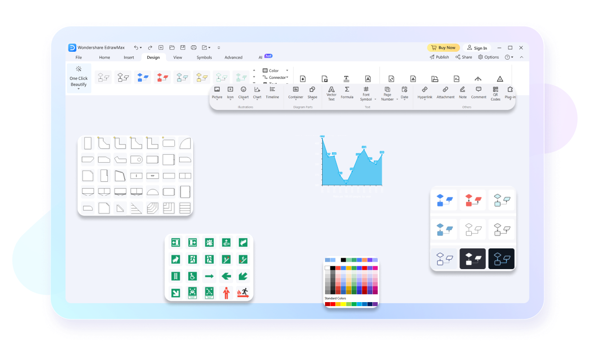 customization options in edrawmax