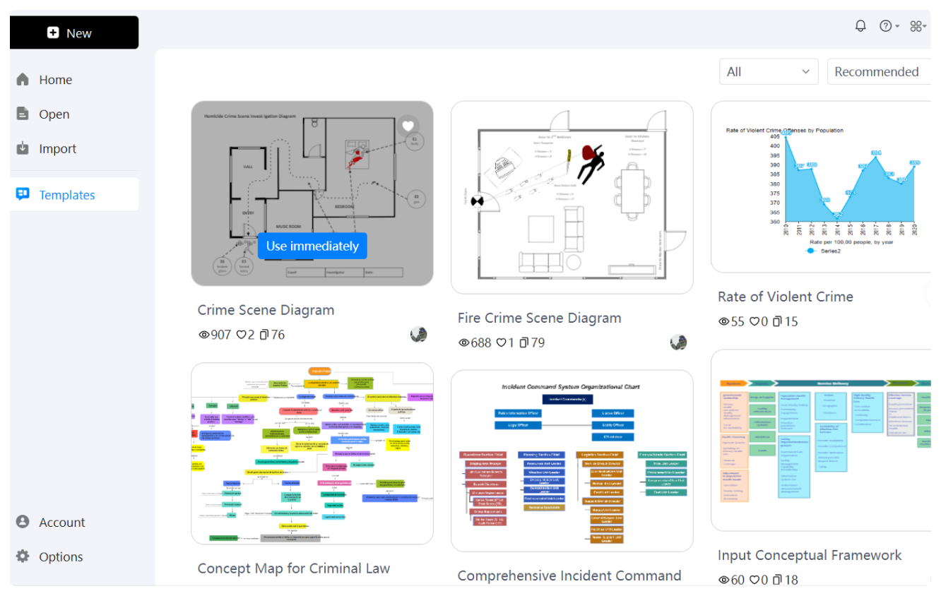 edrawmax registration and template selection