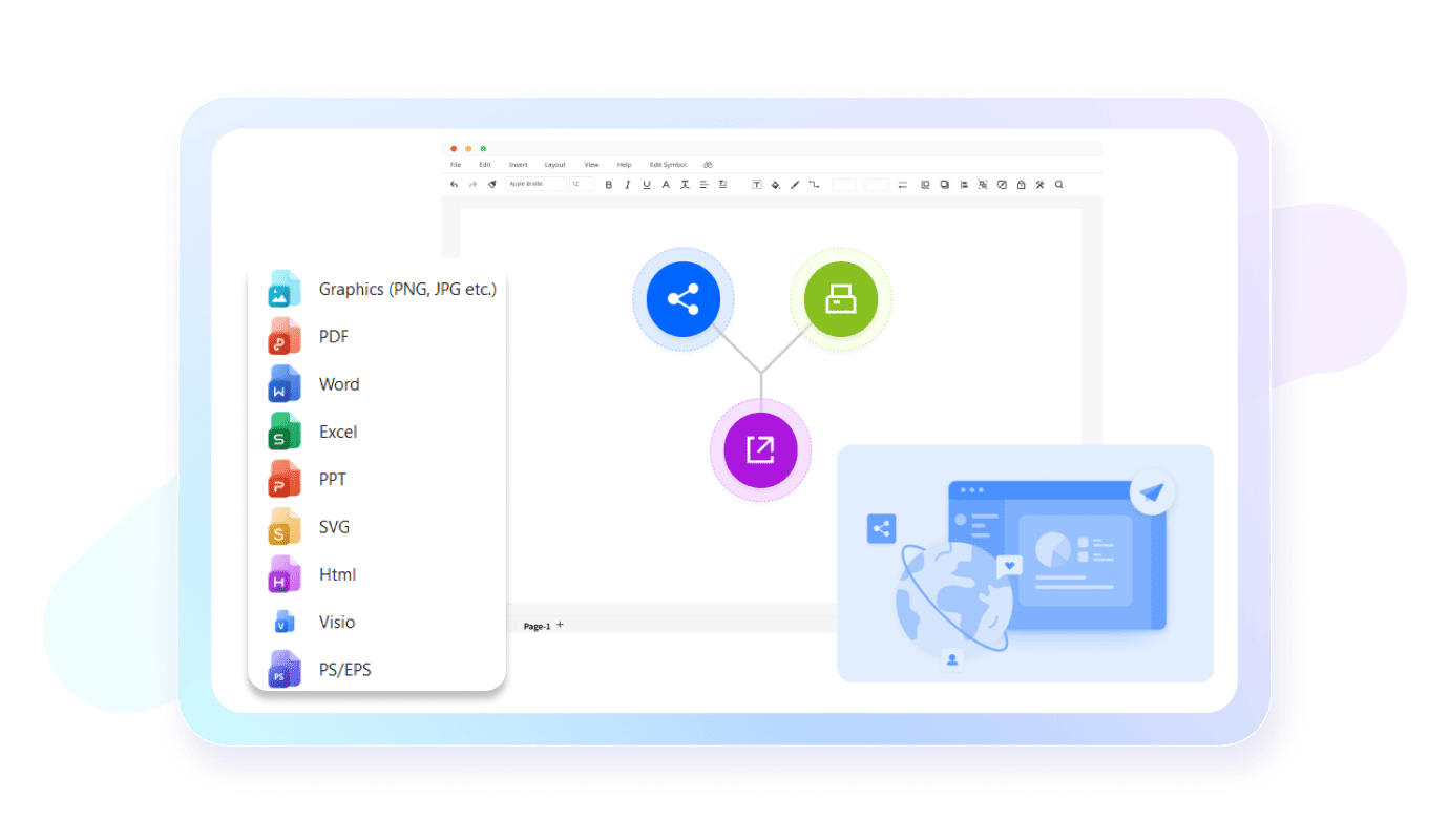 edrawmax export options