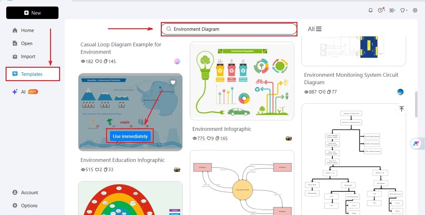 registration and template selection