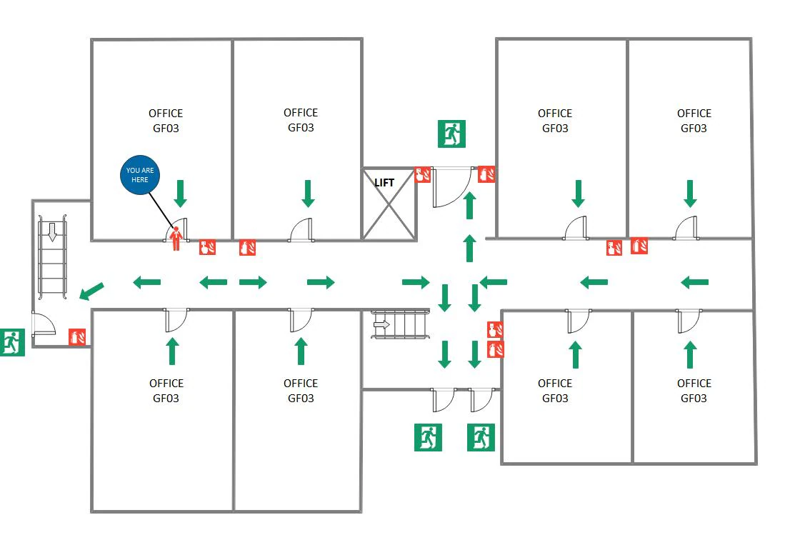 Free Online Evacuation Plan Maker With Templates 1186