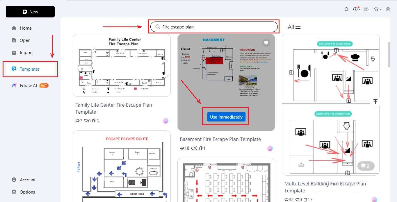 registration and template selection