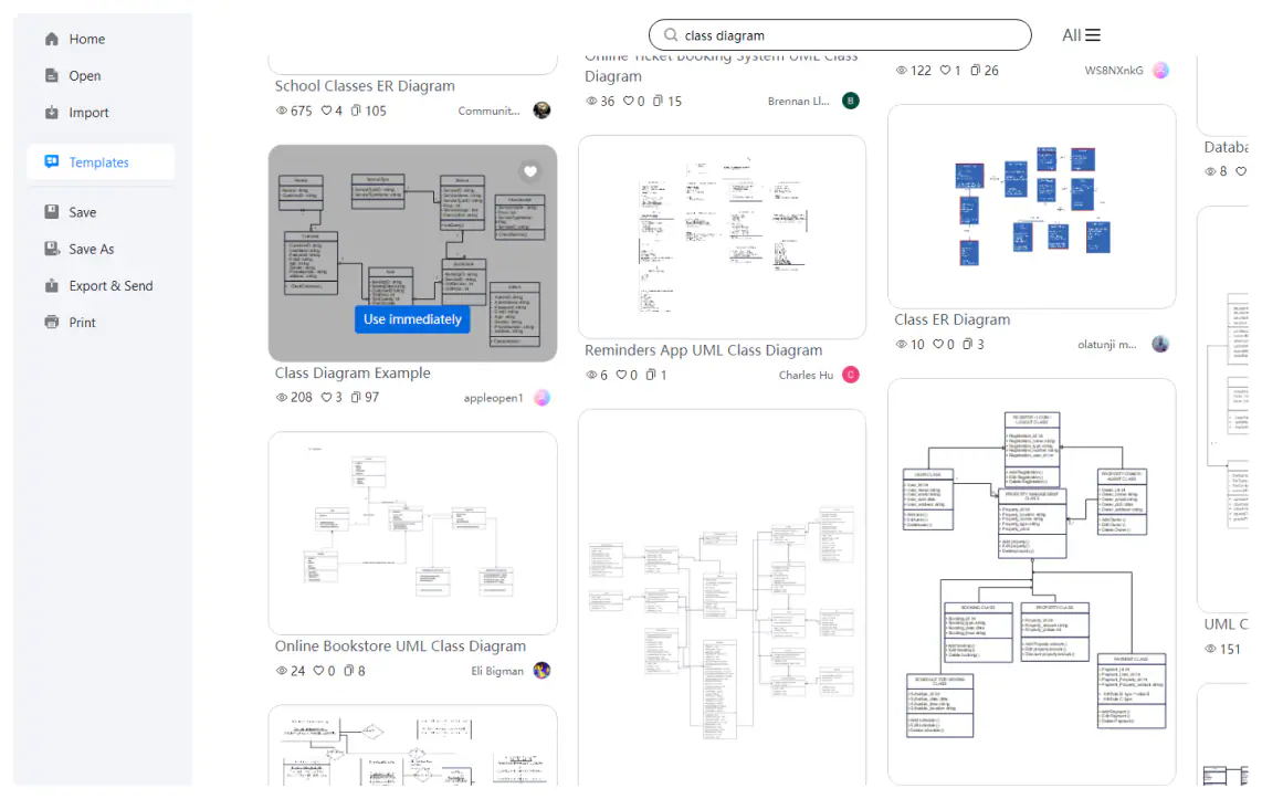 passaggio 3 della creazione di una planimetria: esportare il diagramma